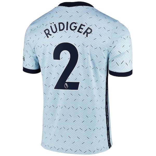 Camiseta Chelsea NO.2 Rudiger Segunda equipo 2020-2021 Azul